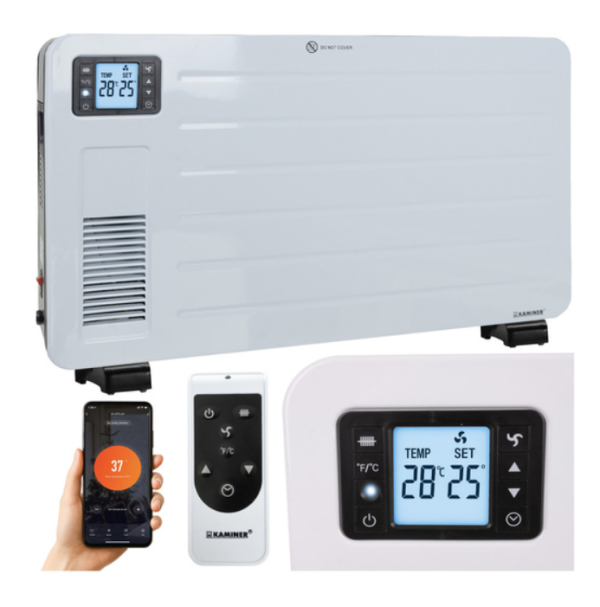 Ziflo Kaminer energiatakarékos elektromos fűtőtest – fehér (WNDR26402)