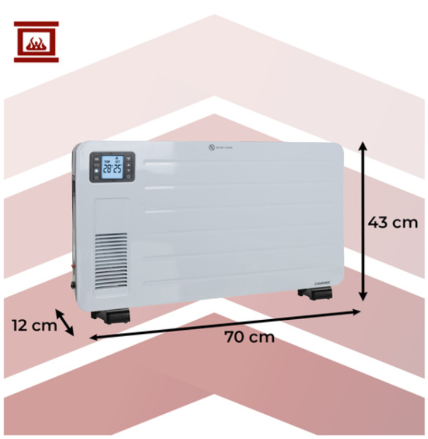 Ziflo Kaminer energiatakarékos elektromos fűtőtest – fehér (WNDR26402) - Image 3