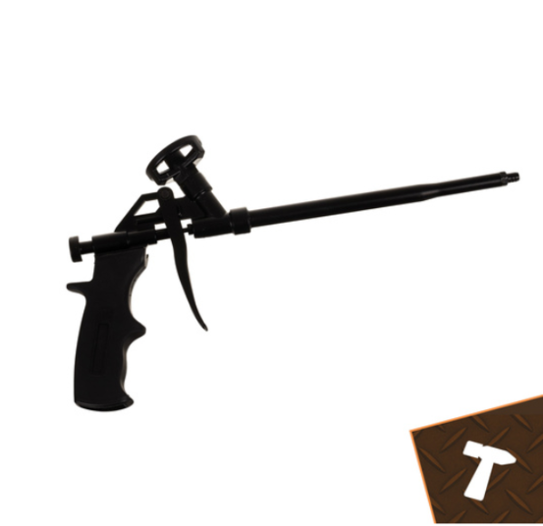 Bigstren profi fém szerelőhab pisztoly – precíz adagolás, beállítható nyomás, 320 mm-es hosszú kivitel (WNDR26386) - Image 3