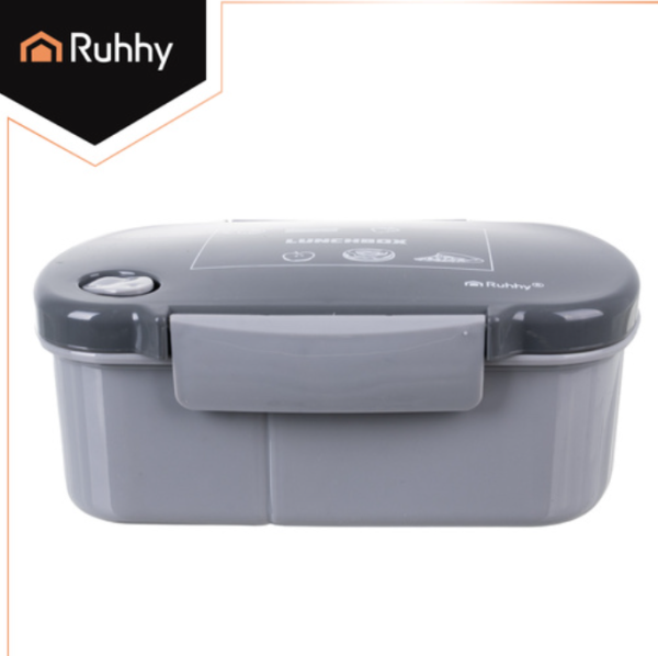 Szürke szivárgásmentes uzsonnásdoboz – 800 ml-es ételhordó doboz munkába, iskolába vagy útra (WNDR26169) - Image 6