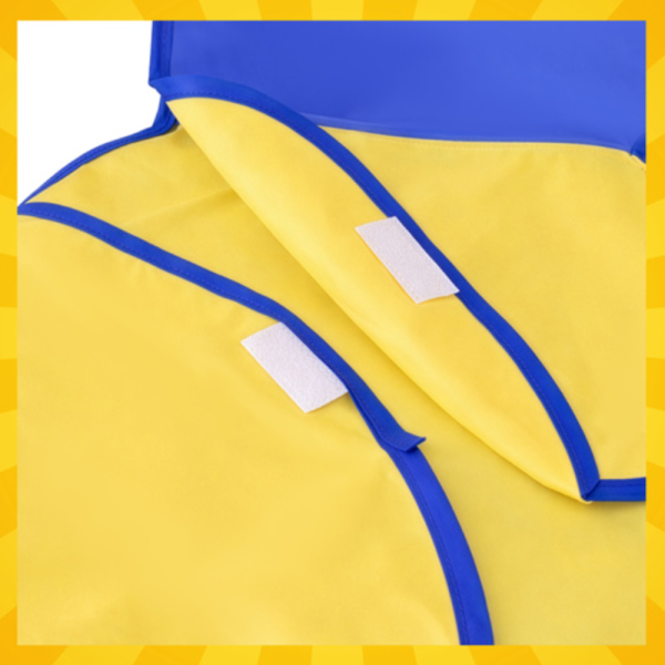 Kruzzel gyerek festőkötény tépőzárral – M méretű, vízlepergető köpeny kreatív rajzoláshoz és kézműveskedéshez (WNDR26179) - Image 8