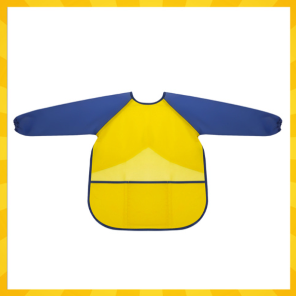 Kruzzel gyerek festőkötény tépőzárral – M méretű, vízlepergető köpeny kreatív rajzoláshoz és kézműveskedéshez (WNDR26179) - Image 9