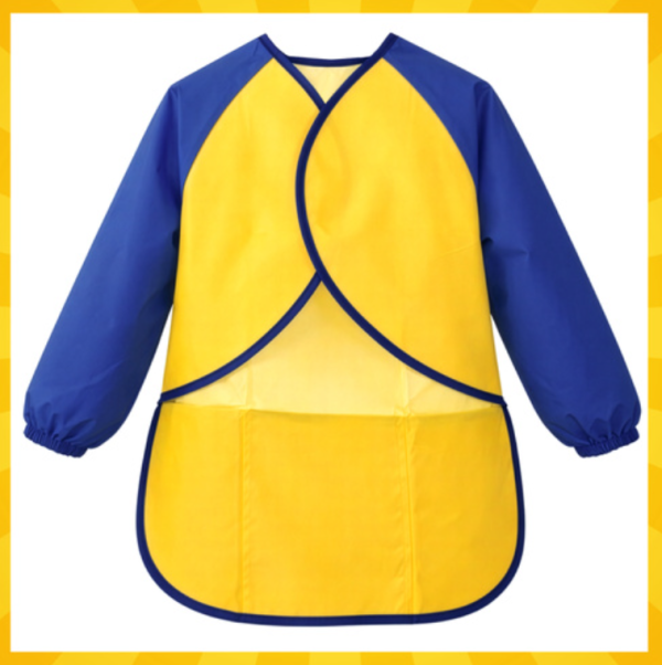 Kruzzel gyerek festőkötény tépőzárral – S méretű, vízlepergető köpeny kreatív rajzoláshoz és kézműveskedéshez (WNDR26178) - Image 7