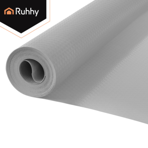 Ruhhy vágható csúszásgátló fiók- és polcbélés – 500×50 cm-es szekrényekhez, konyhába és fürdőbe – szürke (WNDR26866) - Image 9