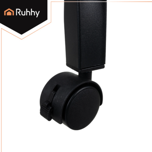 Ruhhy kerekes ruhatartó állvány dupla akasztórúddal és cipőtartó polccal – mobil ruhatároló nagy teherbírással – 150cm (WNDR27084) - Image 6