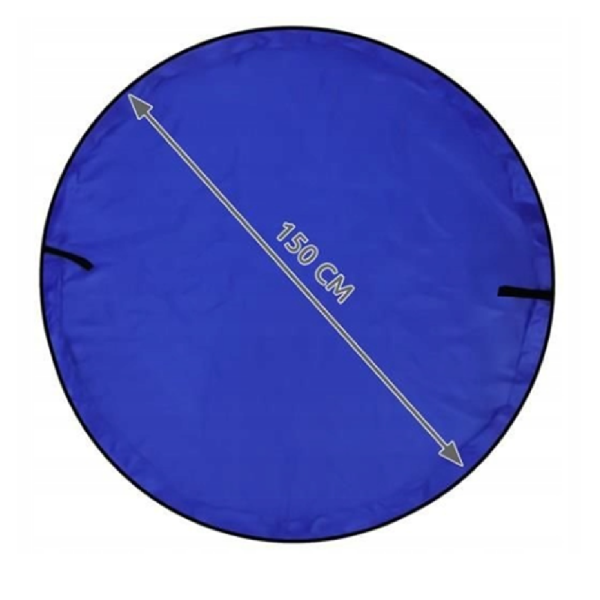 2 az 1-ben babajátszószőnyeg és játéktáska – nagy méret, 150 cm, kék, hordozható és könnyen tisztítható (WNDR05054) - Image 4