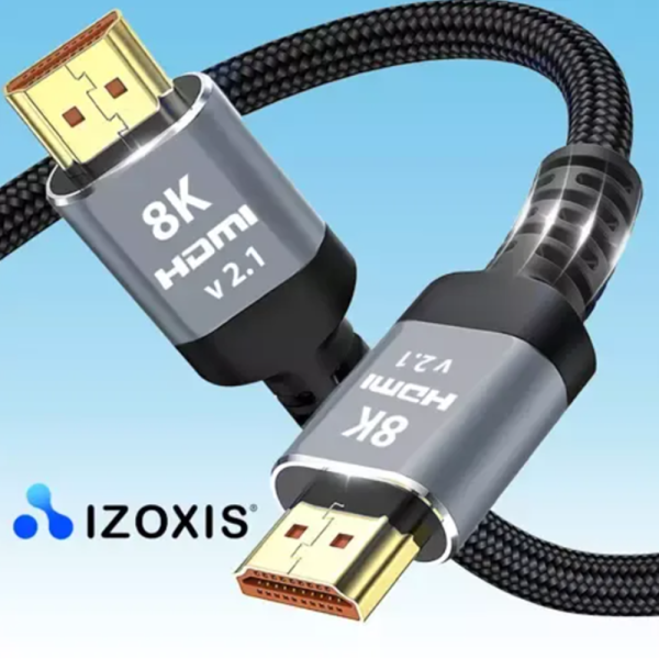 HDMI 2.1 kábel 2 m – 8K/4K, Izoxis (WNDR19909) - Image 5