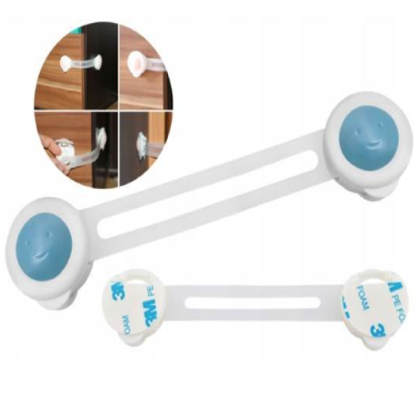 ISO biztonsági szekrényzár 15,5 cm, 5 db, kék – irodai és otthoni fém zár (WNDR02674) - Image 2