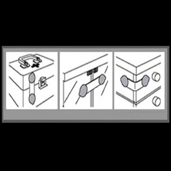 ISO biztonsági szekrényzár 15,5 cm, 5 db, kék – irodai és otthoni fém zár (WNDR02674) - Image 6