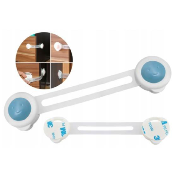 ISO biztonsági szekrényzár 15,5 cm, 5 db, kék – irodai és otthoni fém zár (WNDR02674) - Image 7