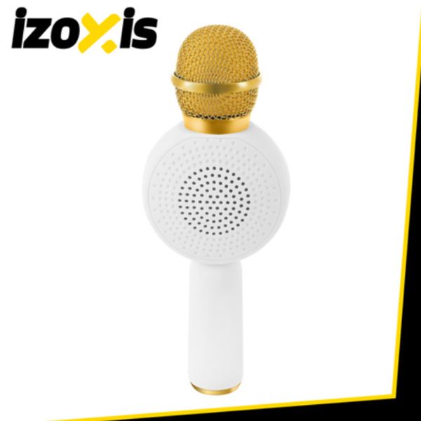 IZOXIS 27047 vezeték nélküli karaoke mikrofon – fehér, bluetooth, hangfelvétel és party eszköz (WNDR27047) - Image 11