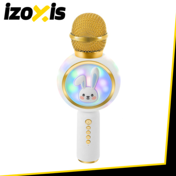 IZOXIS 27047 vezeték nélküli karaoke mikrofon – fehér, bluetooth, hangfelvétel és party eszköz (WNDR27047) - Image 12