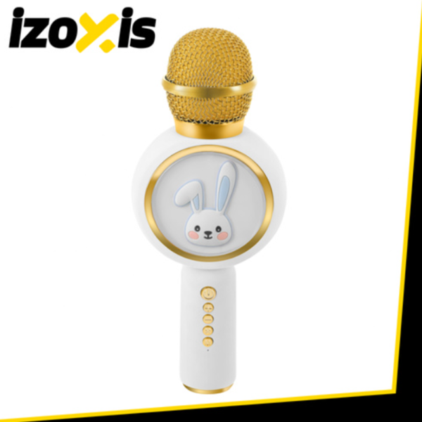 IZOXIS 27047 vezeték nélküli karaoke mikrofon – fehér, bluetooth, hangfelvétel és party eszköz (WNDR27047) - Image 6