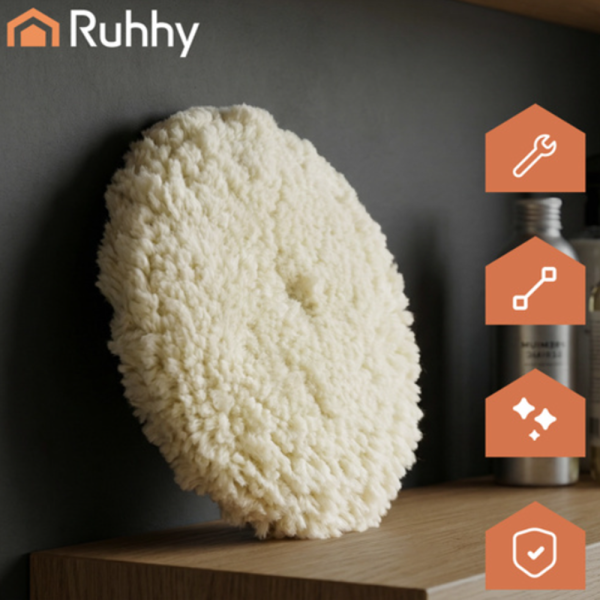 RUHHY polírozó korong 130 mm – puha polírozó szivacs fényezéshez, autóápoláshoz (WNDR27049) - Image 3