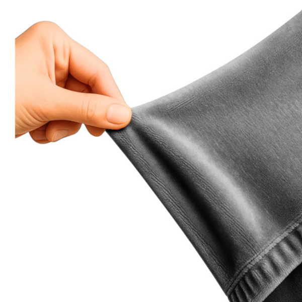 RUHHY sötétszürke rugalmas kanapéhuzat 145–185 cm – vízlepergető, mosható velúr kanapévédő (WNDR26037) - Image 8