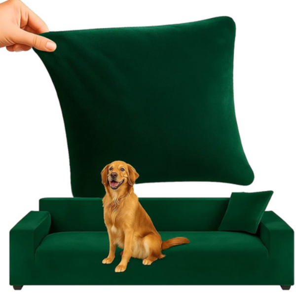 RUHHY sötétzöld kanapéhuzat 190–230 cm (WNDR26183)