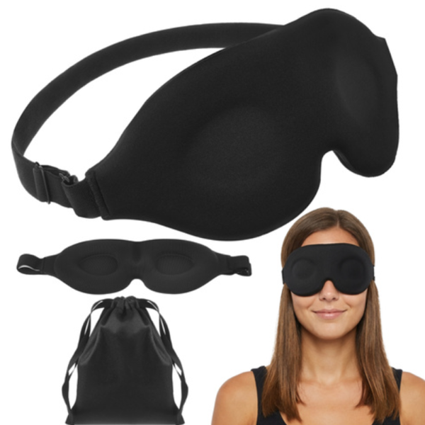 Ruhhy 3D alvómaszk memóriahabbal – állítható pánt, teljes fényzárás (WNDR27198) - Image 10