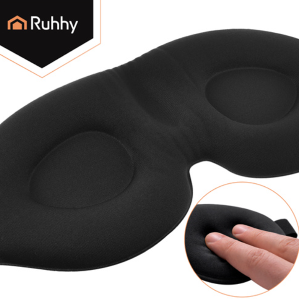 Ruhhy 3D alvómaszk memóriahabbal – állítható pánt, teljes fényzárás (WNDR27198) - Image 7