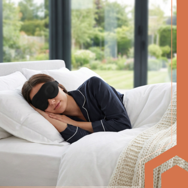 Ruhhy 3D alvómaszk memóriahabbal – állítható pánt, teljes fényzárás (WNDR27198) - Image 2