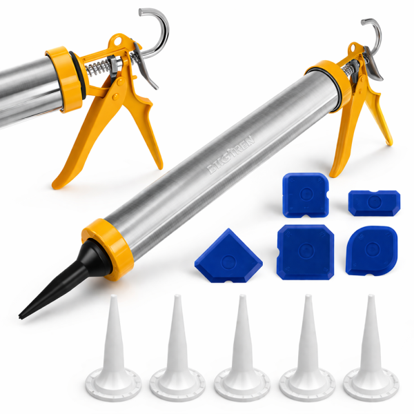 Bigstretch szilikon kinyomó pisztoly 600 ml – professzionális tömítőpisztoly ragasztóhoz és szilikonhoz (WNDR27563) - Image 4