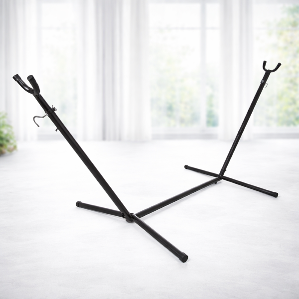 Gardlov kerti függőágy állvánnyal 200×150 cm – kényelmes kültéri függőágy kertbe és teraszra (WNDR27293) - Image 5