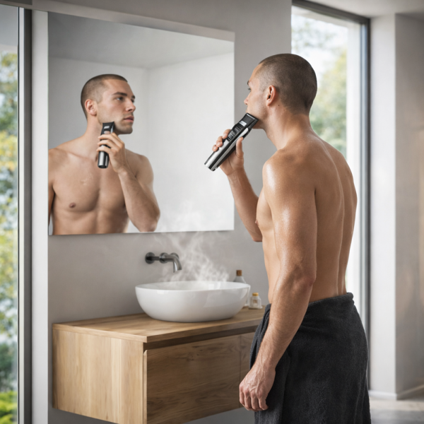 Soulima elektromos borotva és trimmer – vezeték nélküli szakállvágó (WNDR27313) - Image 3